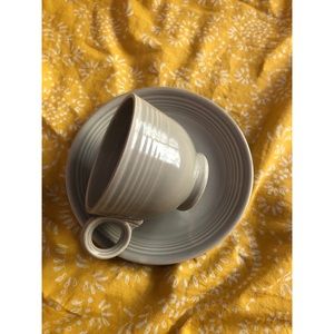 Vintage Fiestaware teacup and saucer